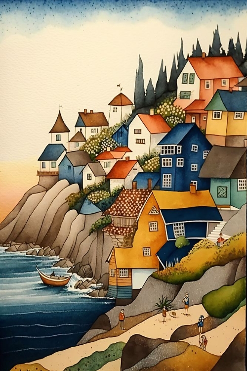 Picture of FOLK ART HARBORS 17