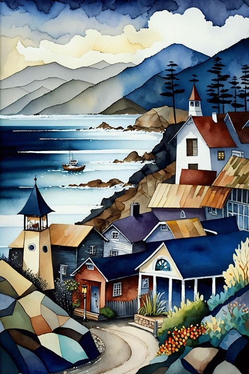 Picture of FOLK ART HARBORS 20