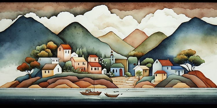 Picture of FOLK ART HARBORS 22