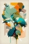 Picture of OIL PAINTING EXPRESSIVE FLOWERS BLUE 19