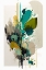 Picture of OIL PAINTING EXPRESSIVE FLOWERS GREEN 10