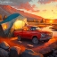Picture of PICKUP TRUCK AND TENT AT THE CAMPSITE 4