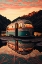 Picture of SILKSCREEN CAMPER ON THE LAKE 12