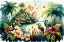 Picture of TROPICAL WATERCOLOR PARADISE 2