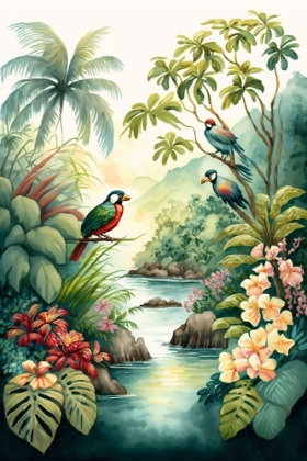 Picture of TROPICAL WATERCOLOR PARADISE 16