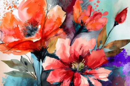 Picture of WATERCOLOR EXPRESSIVE FLOWERS 5