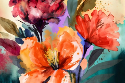 Picture of WATERCOLOR EXPRESSIVE FLOWERS 6