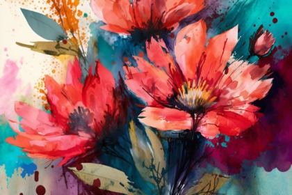 Picture of WATERCOLOR EXPRESSIVE FLOWERS 7