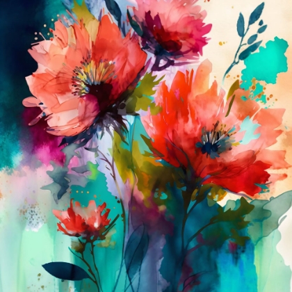 Picture of WATERCOLOR EXPRESSIVE FLOWERS 10