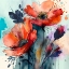 Picture of WATERCOLOR EXPRESSIVE FLOWERS 15