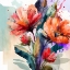 Picture of WATERCOLOR EXPRESSIVE FLOWERS 16