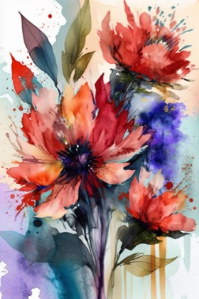 Picture of WATERCOLOR EXPRESSIVE FLOWERS 17