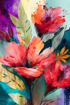 Picture of WATERCOLOR EXPRESSIVE FLOWERS 18