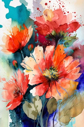 Picture of WATERCOLOR EXPRESSIVE FLOWERS 20