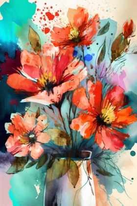 Picture of WATERCOLOR EXPRESSIVE FLOWERS 21