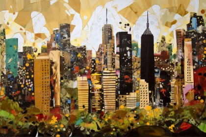 Picture of POP ART NEW YORK GOLD 1