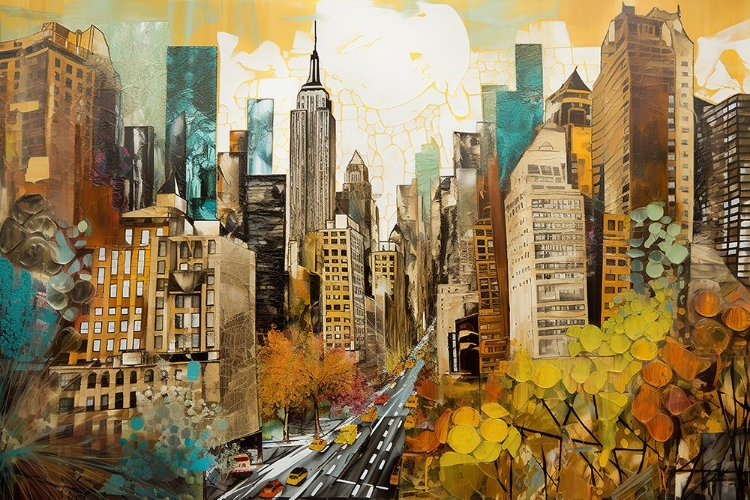 Picture of POP ART NEW YORK GOLD 2