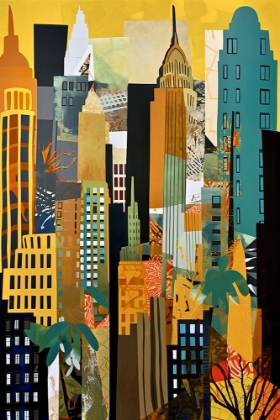 Picture of POP ART NEW YORK GOLD 5