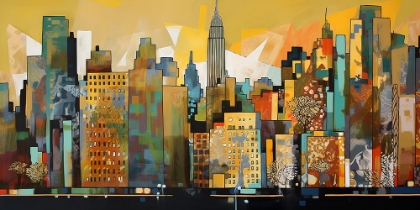 Picture of POP ART NEW YORK GOLD 8