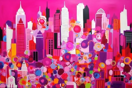 Picture of POP ART NEW YORK PINK 1