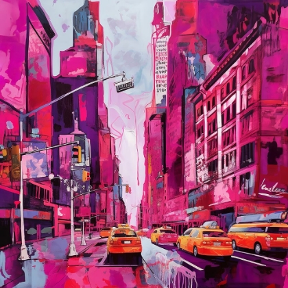 Picture of POP ART NEW YORK PINK 2