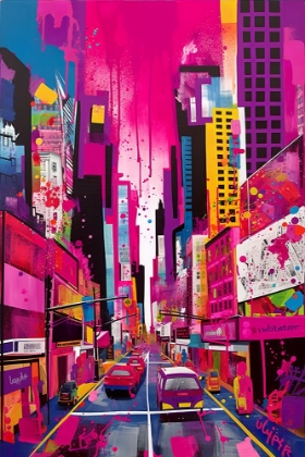 Picture of POP ART NEW YORK PINK 3