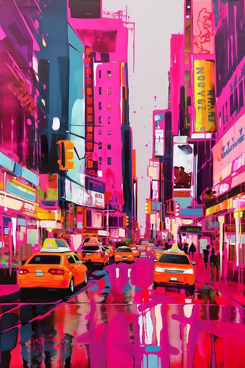 Picture of POP ART NEW YORK PINK 5
