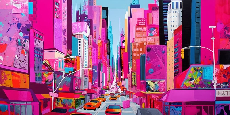 Picture of POP ART NEW YORK PINK 7