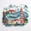 Picture of PAPER ART COASTAL SCENE17
