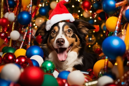 Picture of HAPPY CHRISTMAS DOG 1