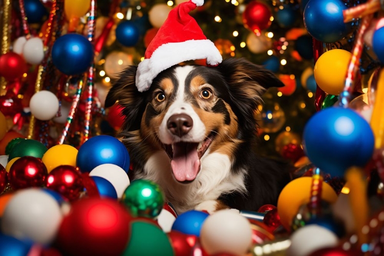 Picture of HAPPY CHRISTMAS DOG 1