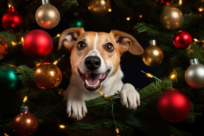 Picture of HAPPY CHRISTMAS DOG 2