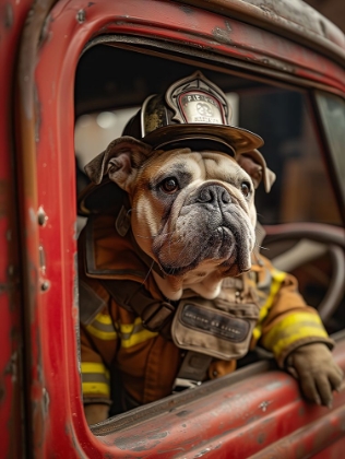 Picture of FIREFIGHTER DOG 1