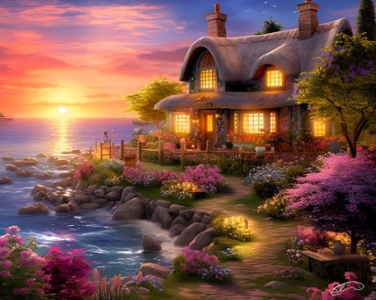 Picture of TROPICAL COTTAGE PARADISE