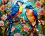 Picture of STAINED LOVE BIRDS