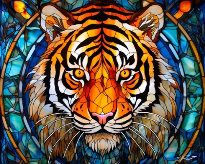 Picture of TIGER STAINED GLASS