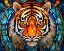 Picture of TIGER STAINED GLASS