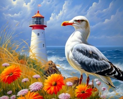 Picture of SEAGULL LIGHTHOUSE