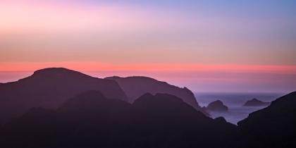 Picture of SILHOUETTED COASTAL SUNSET