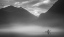 Picture of KAYAKER IN THE MOUNTAIN MIST