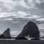 Picture of CRASHING WAVES AGAINST THE SEA STACKS