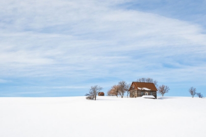 Picture of CABIN ATOP THE SNOWY RIDGE