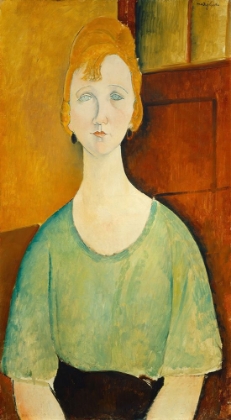 Picture of GIRL IN A GREEN BLOUSE 1917