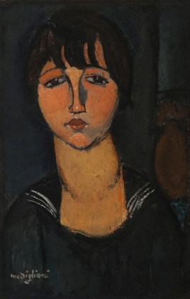 Picture of GIRL WITH SAILOR NECK 1916