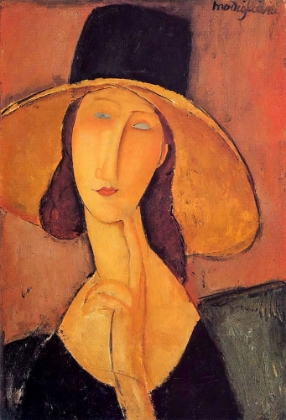 Picture of JEAN HEBUTERNE WITH LARGE HAT 1918