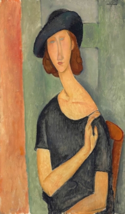 Picture of JEANNE HEBUTERNE WITH HAT 1919
