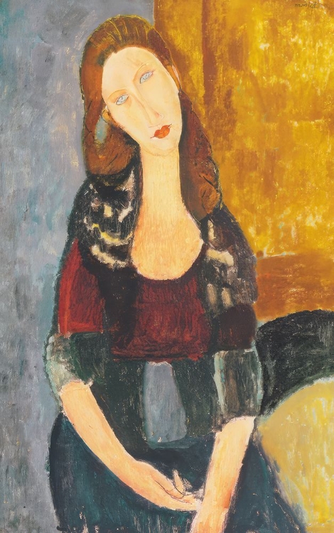 Picture of JEANNE HEBUTERNE SEATED 1918