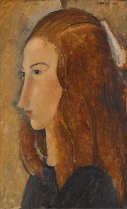 Picture of PORTRAIT OF A YOUNG WOMAN 1918 FACING LEFT