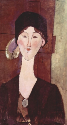 Picture of PORTRAIT OF BEATRICE HASTINGS BEFORE A DOOR 1918