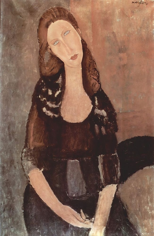 Picture of PORTRAIT OF JEANNE HEBUTERNE 1918